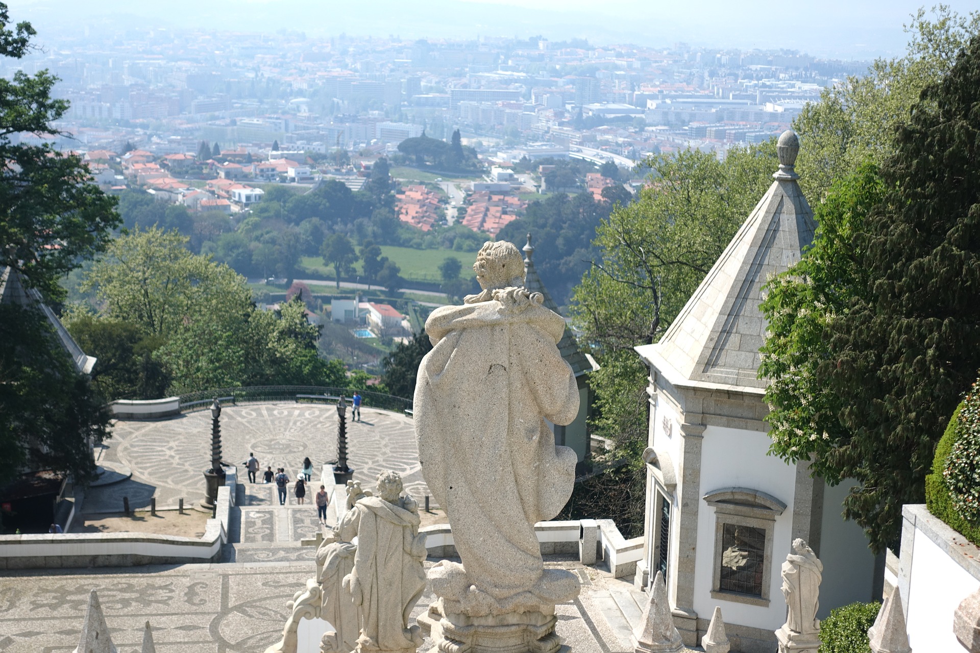A view of Braga from Bom Jesus do Monte