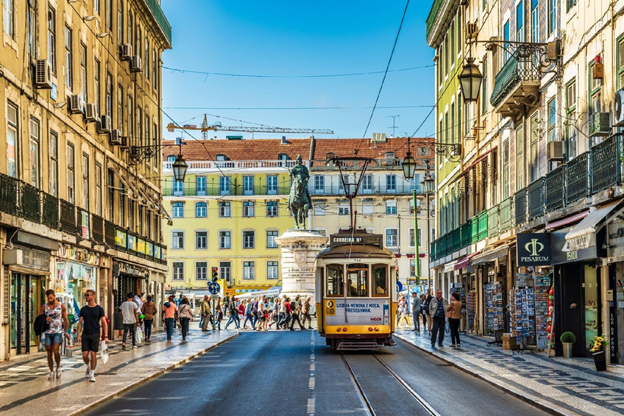 Centro histórico de Lisboa, capital de Portugal