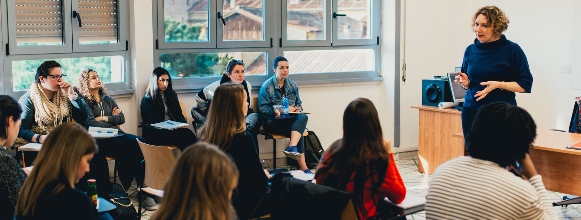 A classroom at John Cabot University