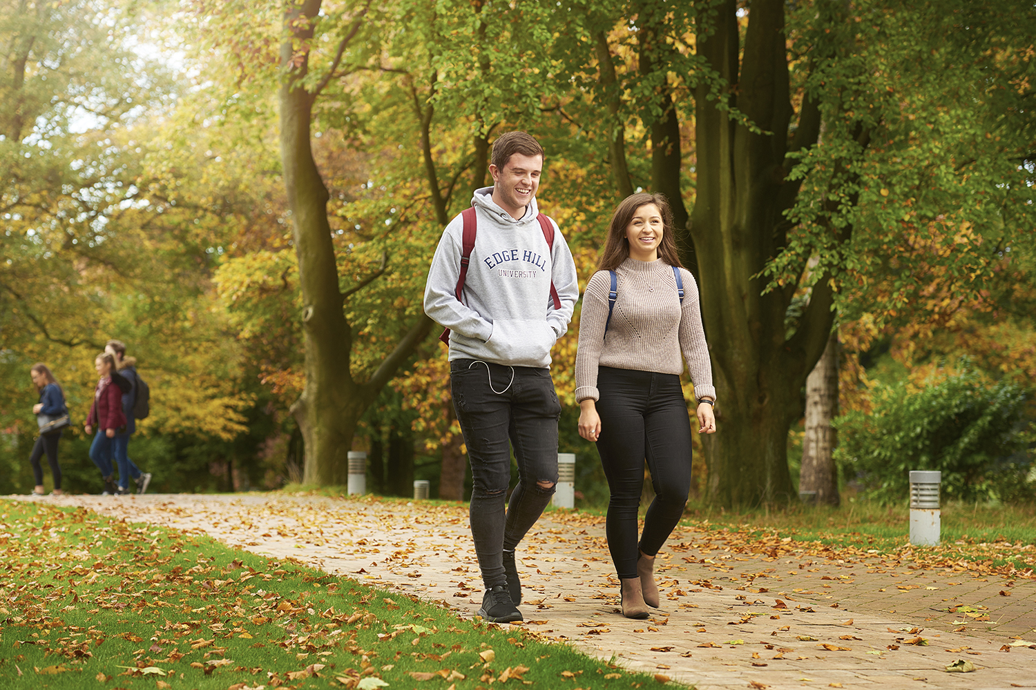 Students on campus